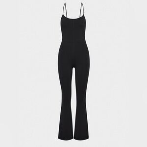 Amazon Anrabess Black Spaghetti Strap Jumpsuit One Piece Medium